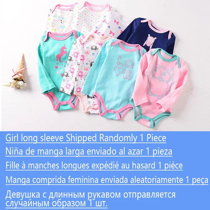 Soft Cotton Baby Bodysuit Romper for Newborns – Boys & Girls (0–12M)