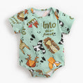 Colorful Tribal Feather Baby Bodysuit Romper – Girls & Boys (0–3T)