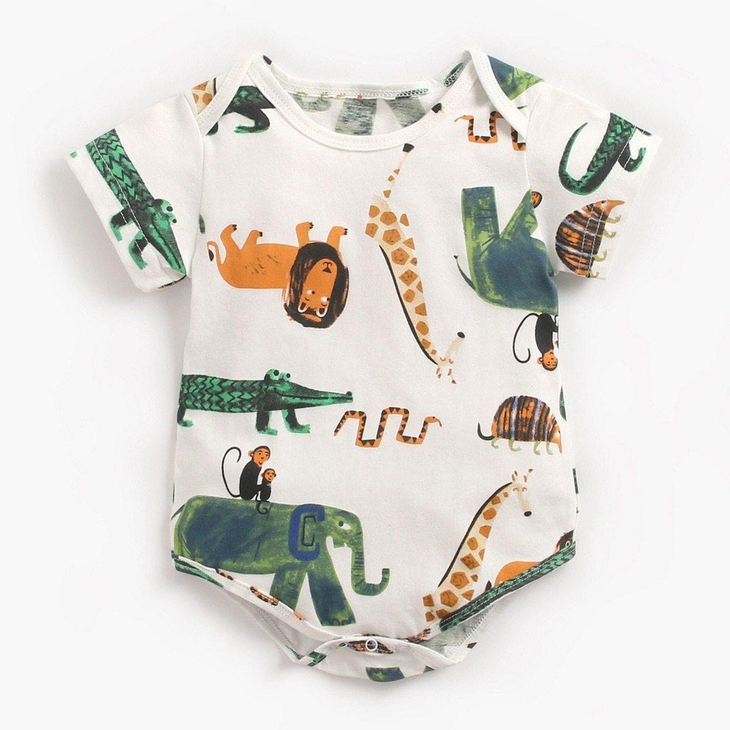 Colorful Tribal Feather Baby Bodysuit Romper – Girls & Boys (0–3T)