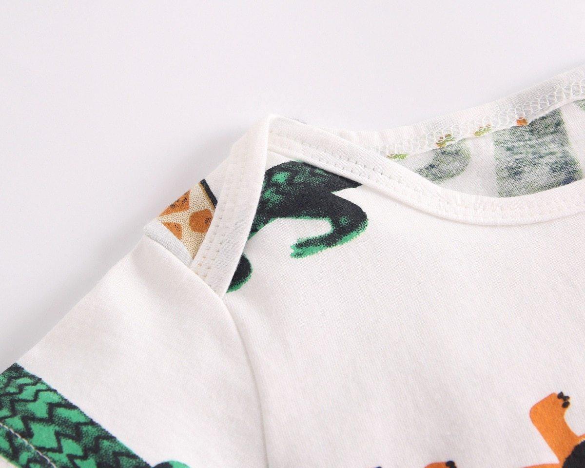 Colorful Tribal Feather Baby Bodysuit Romper – Girls & Boys (0–3T)