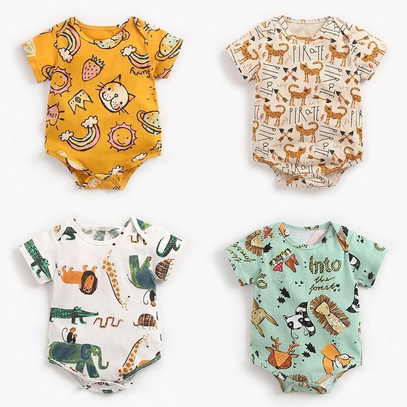 Colorful Tribal Feather Baby Bodysuit Romper – Girls & Boys (0–3T)