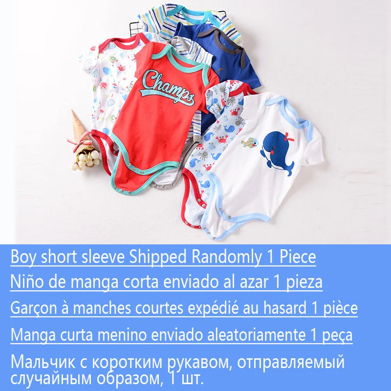 Soft Cotton Baby Bodysuit Romper for Newborns – Boys & Girls (0–12M)