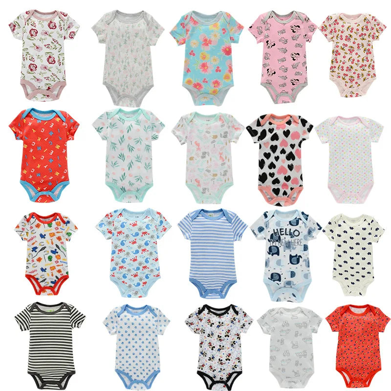 Soft Cotton Baby Bodysuit Romper for Newborns – Boys & Girls (0–12M)
